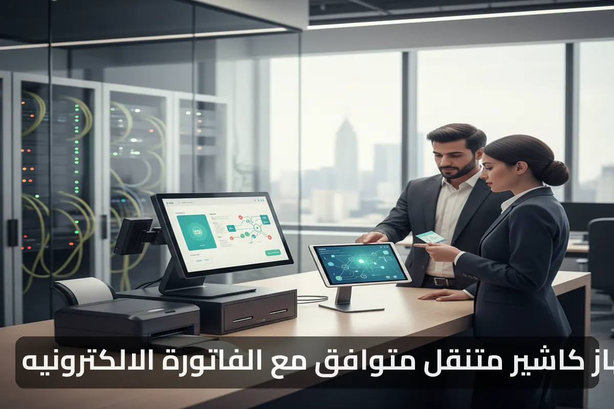 جهاز كاشير متنقل متوافق مع الفاتورة الالكترونيه